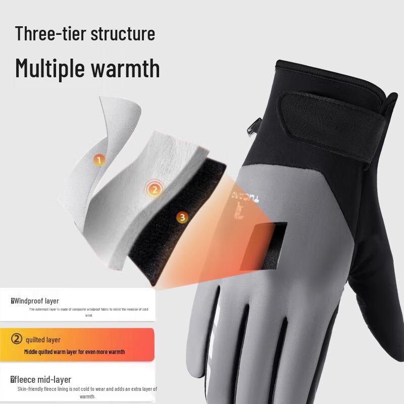 Woodpecker Men's Winter Thermal Cycling & Outdoor Touchscreen Gloves