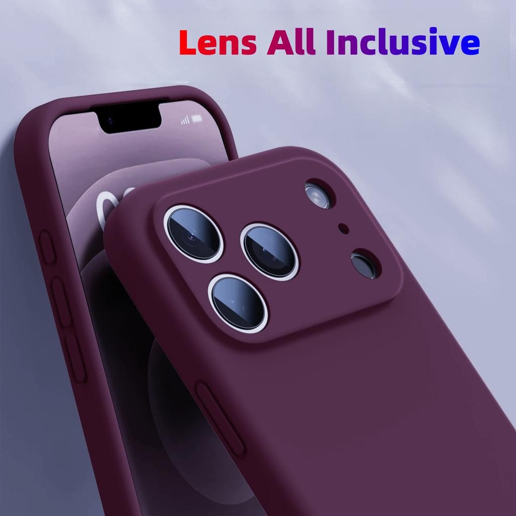 Mode Effen Kleur Schokbestendige Beschermende Vloeibare Siliconen Telefoonhoesje voor Iphone 17 Pro Max/17 Pro/17/Air