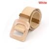 Summer Women Braided Belt Square Wooden Buckle Vintage Boho Straw Woven Belt