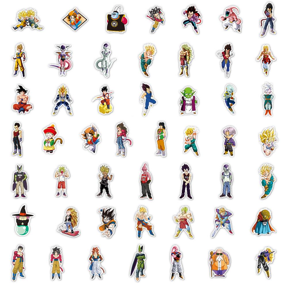 10/30/50/100pcs Dragon Ball Anime Son Goku Stickers Cool Graffiti Decals Skateboard Guitar Phone Helmet Cartoon Sticker Toy Gift