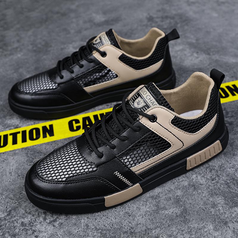 Large Size 47 Men Shoes Summer Mesh Vulcanized Breathable Walking Sport Shoes For Men Flat Sneakers Fashion Skateboarding Shoes