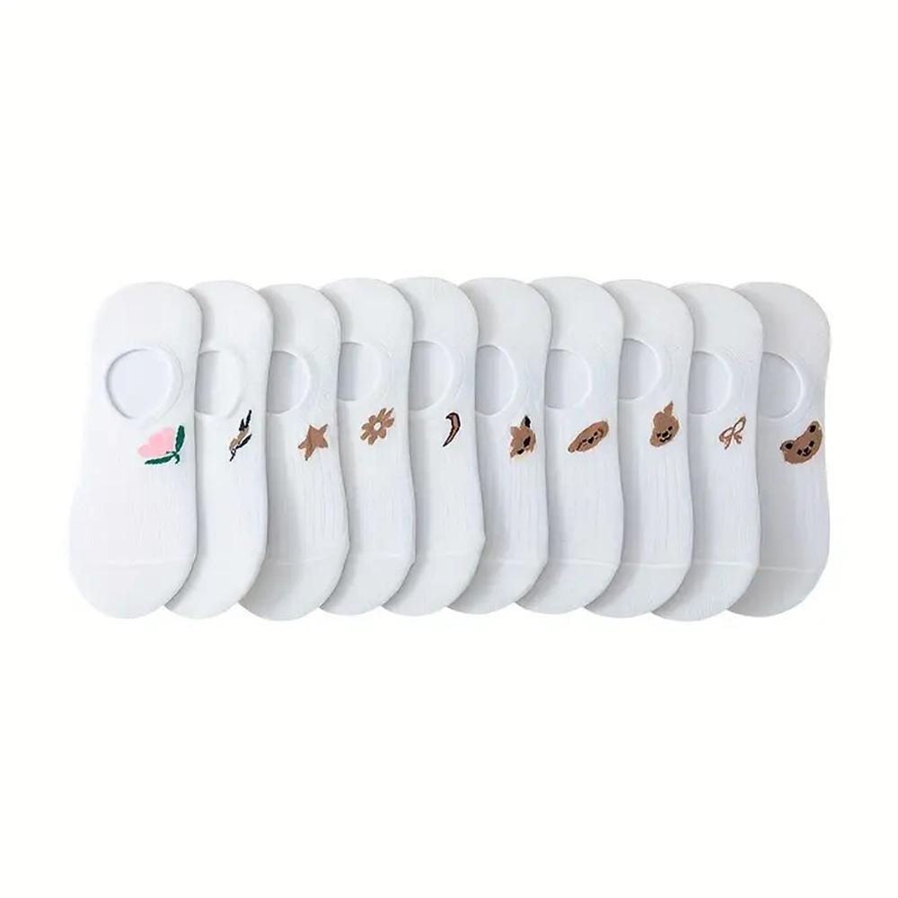 5 Pairs Men's Socks High-Quality Spring and AutumnThickened Breathable Boat Socks Low Cut Shallow Mouth Socks Men's Casual Socks