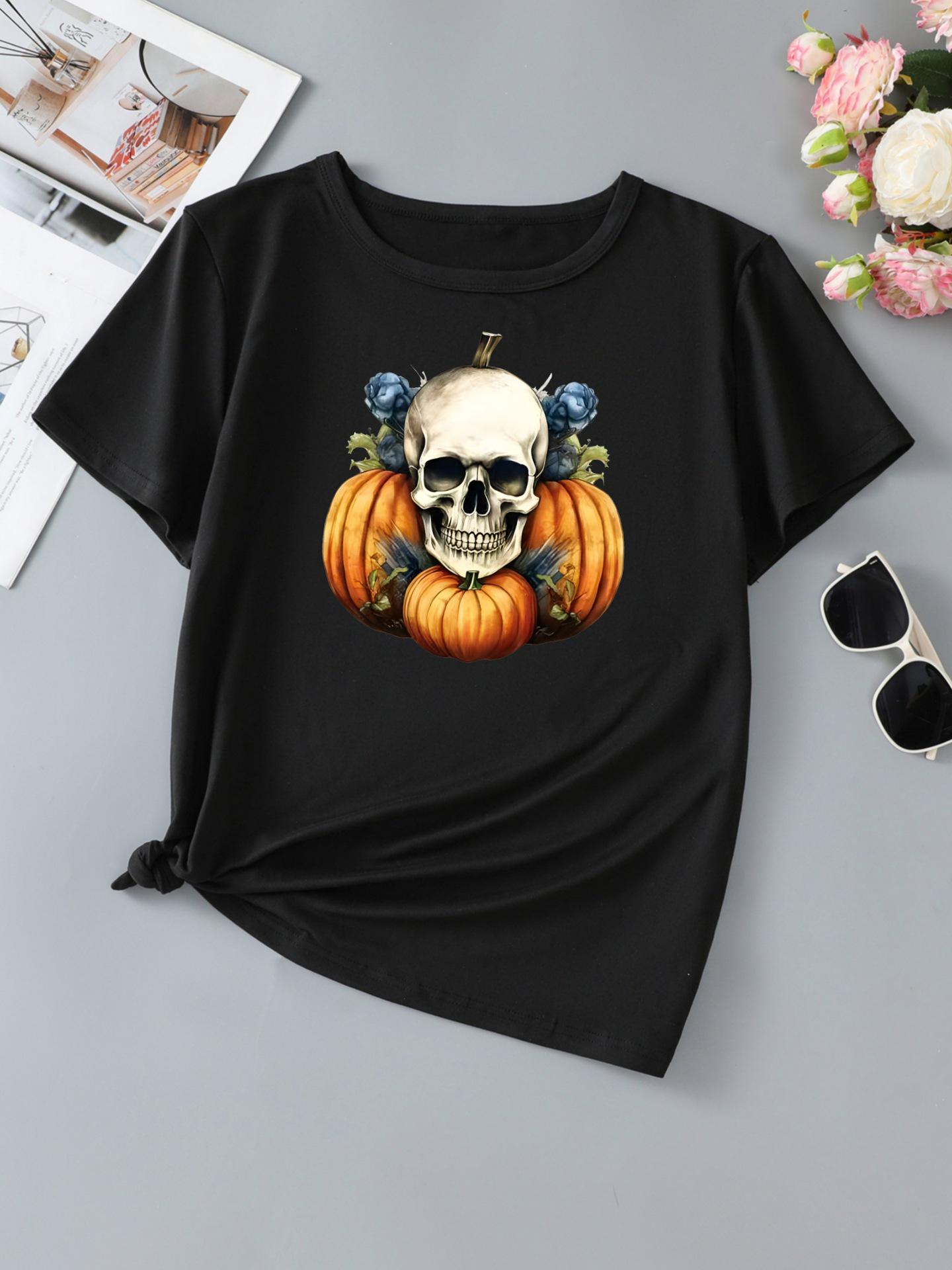 

Летняя женская новая модная футболка с принтом и коротким рукавом Double Extra Large