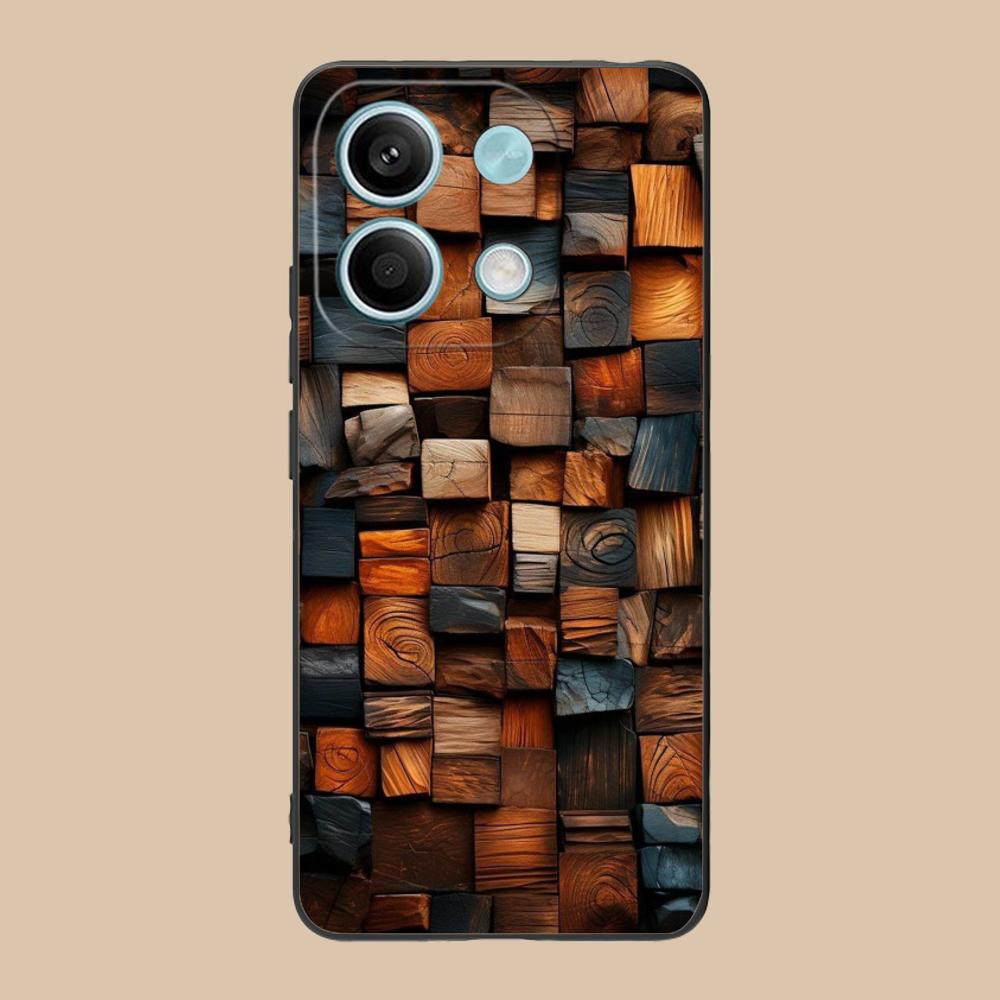

Wood Texture Mobile Cell Phone Case for POCO F7 F6 F5 F4 F3 F2 Pro GT C75 C71 C65 C61 C40 Pro Ultra Colorful Printing Cover Poco C40