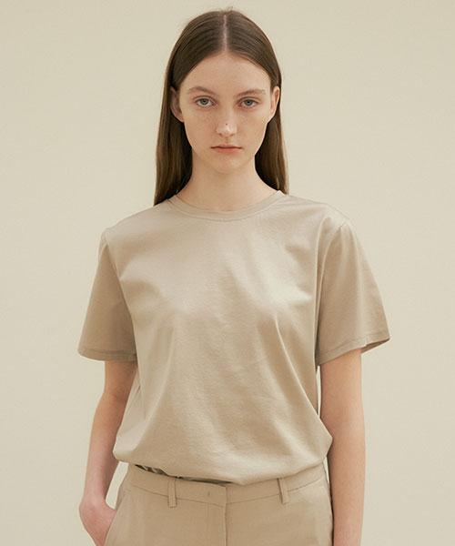 Lingseoul Supima Silket Cotton Top-Khaki