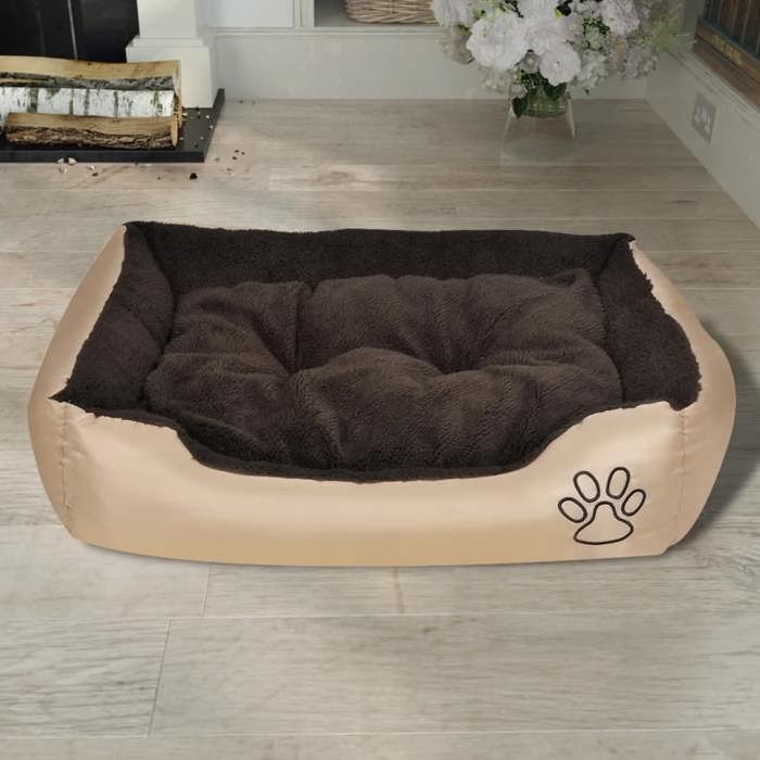 VidaXL Hot Dog Bed with Padded Cushion Size XL Animal Cat Bed Niche 170202
