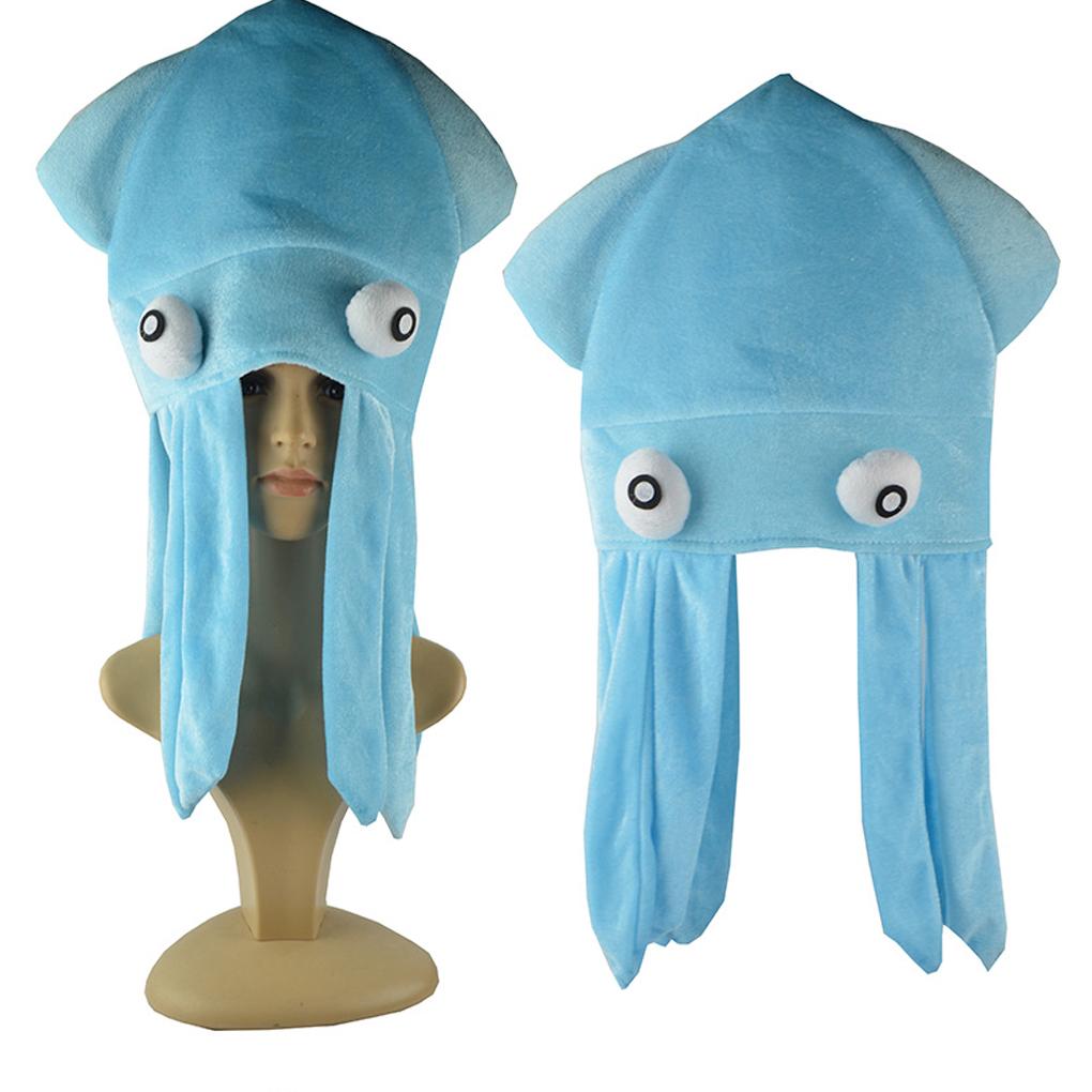 2025 New Headgear Halloween Costume Hat Squid Sea Animal Halloween Funny Hat Multicolored Props Photograph Octopus Hat