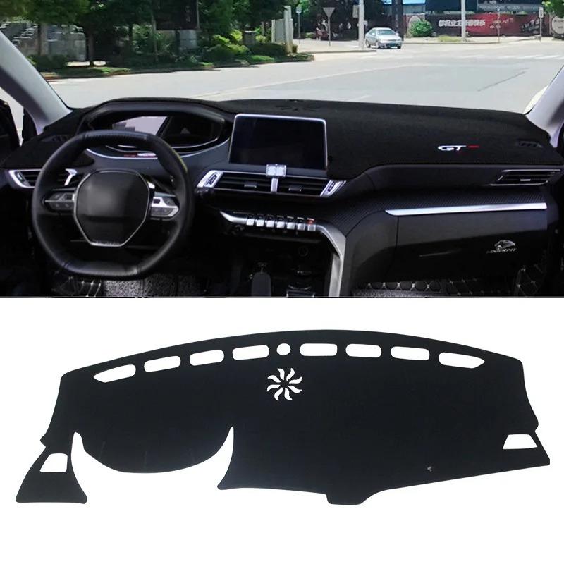 Car For Peugeot 3008 5008 GT Hybrid 2016 -  Dashboard Cover Mat Avoid Light Pads Anti-UV Carpets 2017 2018  20