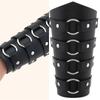 Men Black Gauntlet Bracer Gauntlet Cosplay Bracer Wristband for Parties