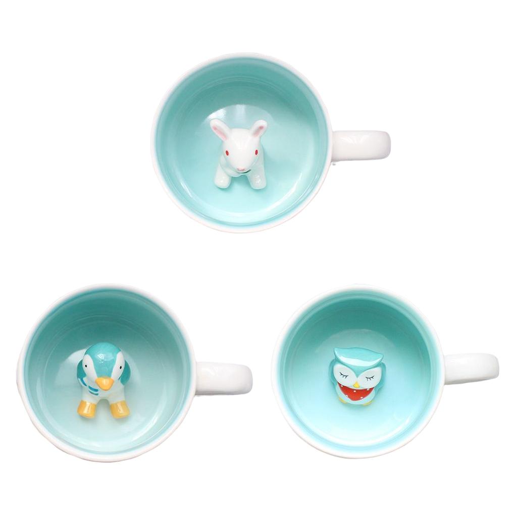 Keramický hrnek Roztomilé zvířátko Hrnky na vodu Čajové Snídaňové hrnky Krásná láhev Novinka Dárky Hrnek Kreslený Mléko Domov Dárek