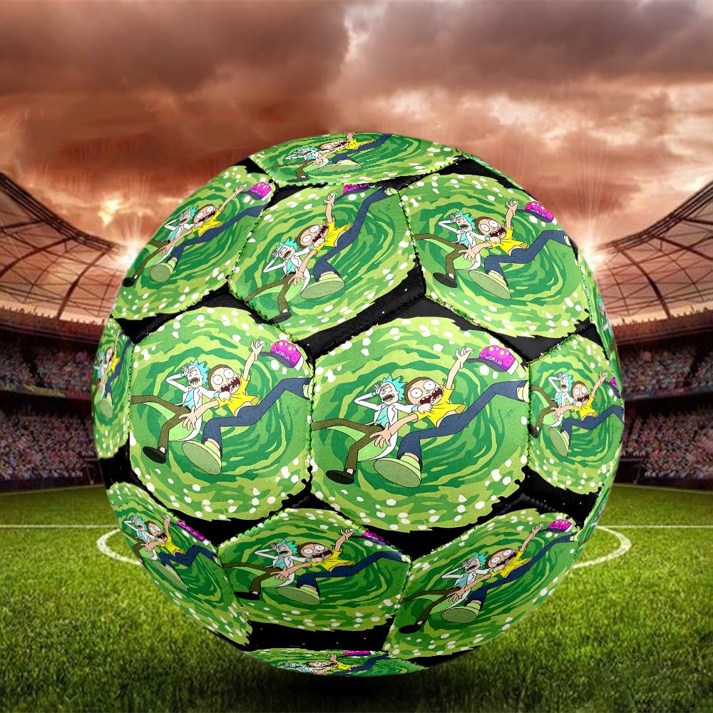 Rick and Morty Theme Size 5 Soccer Ball, Suitable for Both Indoor and Outdoor Matches, a Gift Suitable for Everyone.