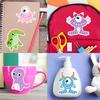 15Pcs/Set Diy Handmade Artificial Diamond Painting Stickers, Free To Stick Cartoon Alien Stickers
