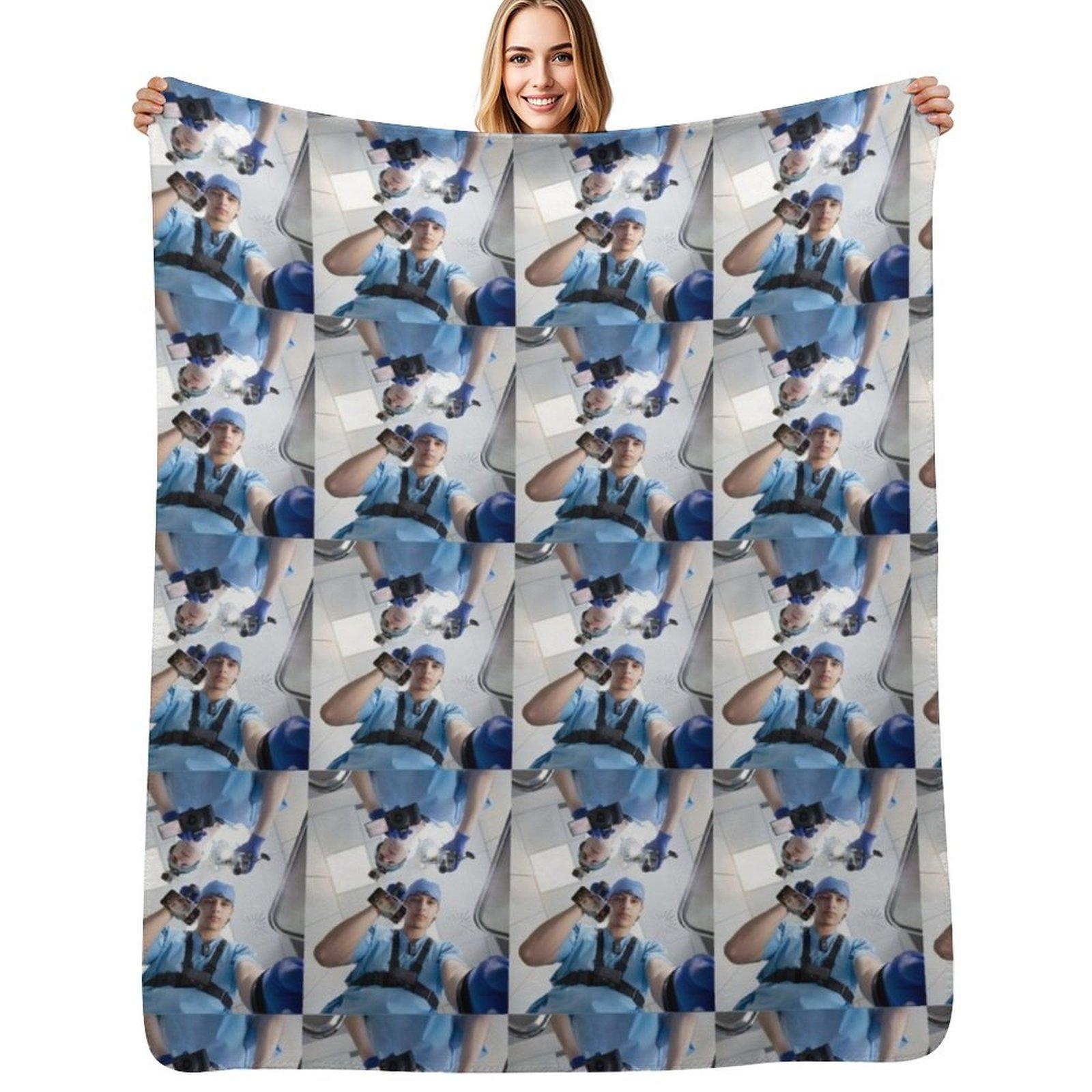 Slushy noobz sticker Throw Blanket Multi Purpose Soft Warm Blanket for Home Travel Size: 75*100cm, Weight: 230 GSM