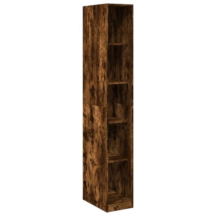 VidaXL Garde-robe chêne fumé 30x50x200 cm bois d'ingénierie, armoire de rangement, organisateur de garde-robe, armoire, 3307706
