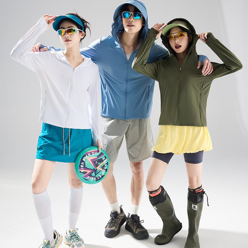 Unisex Ice Silk UV Protection Jacket - Trendy, Elastic, Casual for Mountaineering