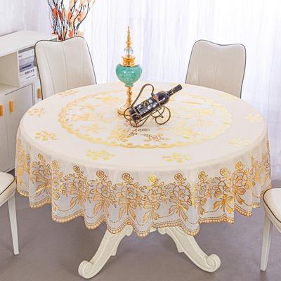 Nappe circulaire simple, imperméable, anti-brûlure, résistante aux taches, tapis de table basse, hôtel, maison, sans lavage, nappe circulaire