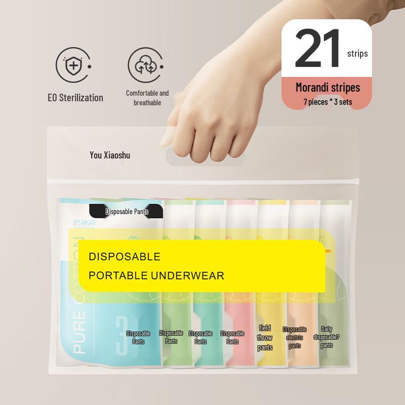 Beiyi Women's Disposable Pure Cotton Antibacterial Underwear