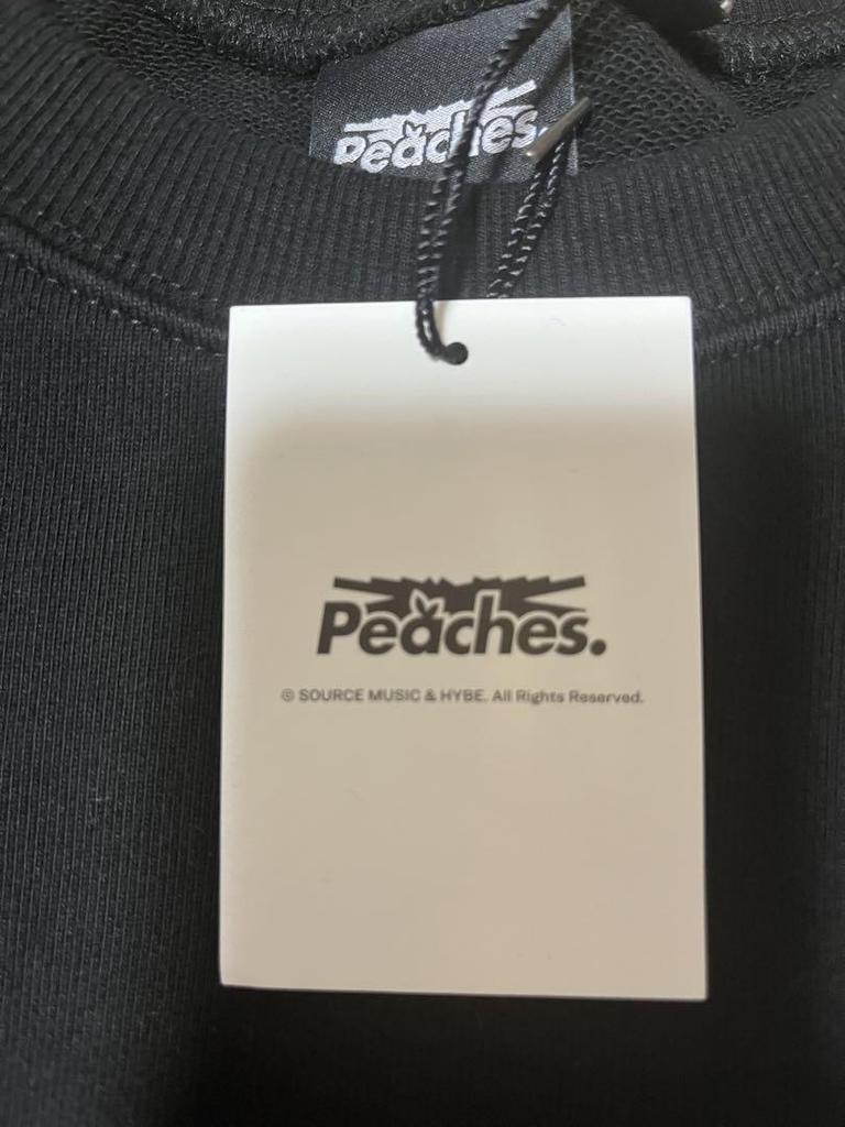 [USED] LE SSERAFIM × Peaches Black Sweatshirt Size L