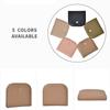 Solid Color Lady Wallet Half Round Pu Leather Purse Fashion Women's Wallet  Card Bag