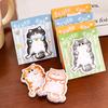 4Pcs Cat-Shaped Notes Pad Set Cute Self-Adhesive Memo Pads for Students Office Writable Peel-off Notes for Reminders Journaling Gifts