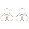6 Pieces 10 Inch 26Cm Embroidery Ring Cross Stitch No Slip Hoops Set Imitated Wood Display Frame Circle Embroidery Kits-B61B