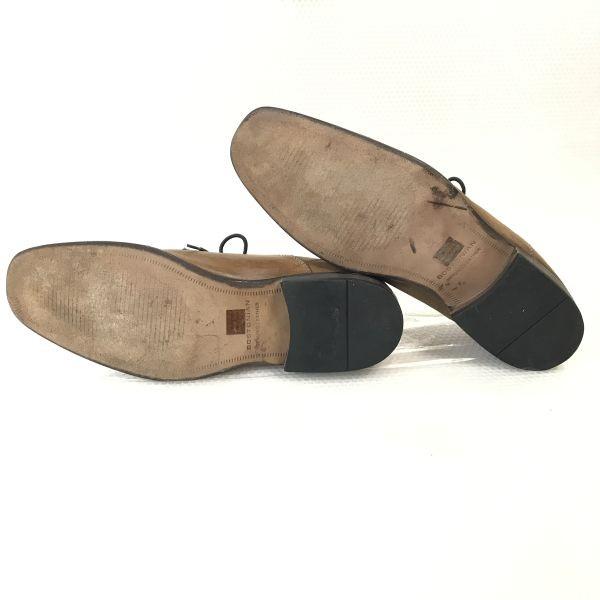 BOSTONIAN Vollleder Oxford Herren 11.5M 29.0-29.5 Braun Kappe(GEBRAUCHT)