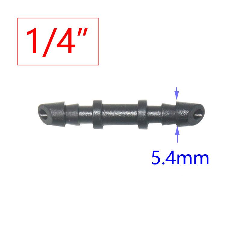 50pcs 1/4'' 1/8'' 6mm Garden Water Connector Elbow End Plug Straight Barb For Garden Hose Irrigation System