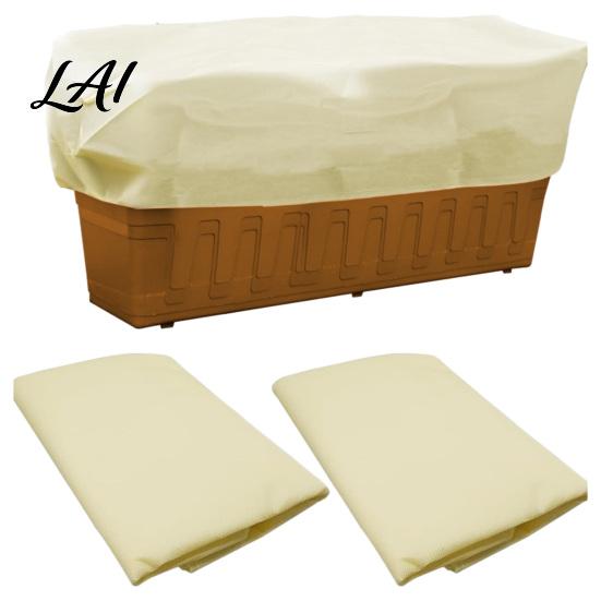 Breathable Fabric for Plant Root Health Freeze Protection Cover Rectangular Frost Blanket with Drawstring Winter Anti-frost Covers Raised