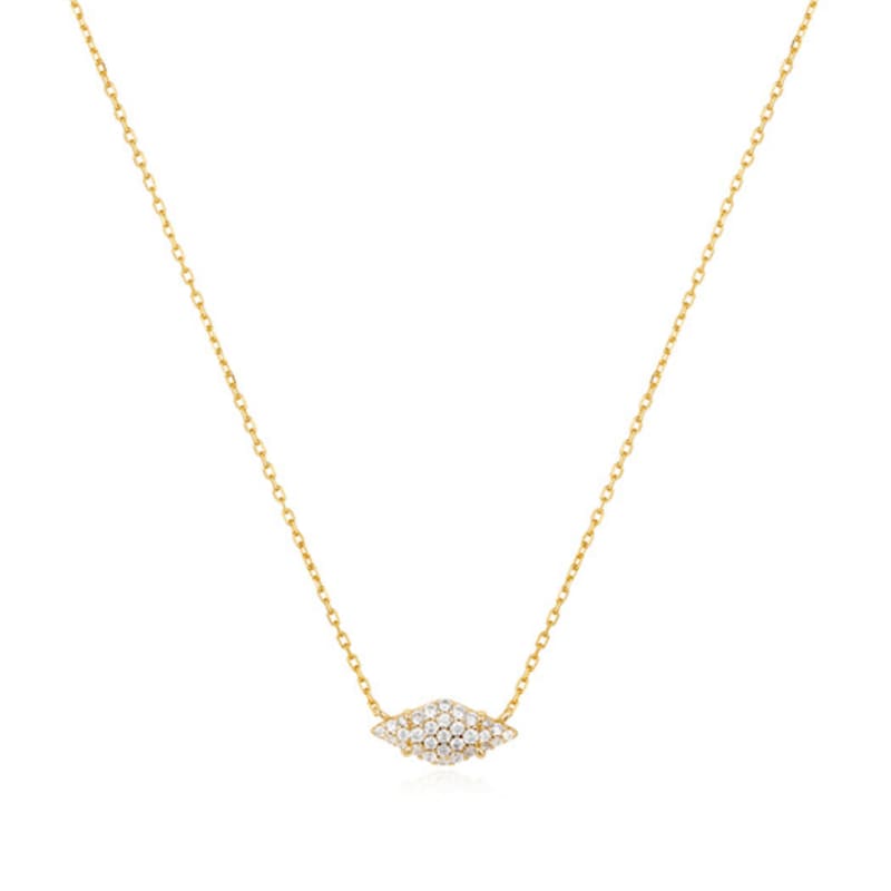 ANIA HAIE Gold Pave Sparkle 925 Silver Necklace N061-03G