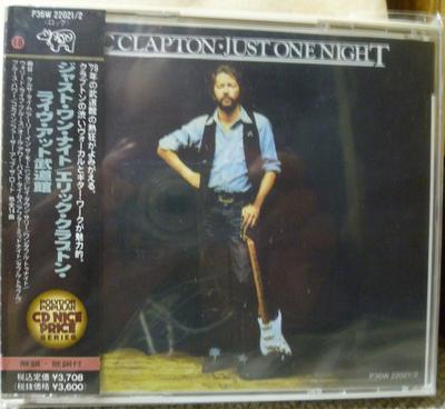 CD ERIC CLAPTON - Just One Night P36W22021 RSO Records, In 1989 Japan Rock Used