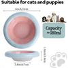 6Inch Ceramic Cat Food Bowl6 Oz Wide Shallow Cat Bowls Whisker Fatigue Relief AntiVomiting Design Spine Protection for Cats Dis
