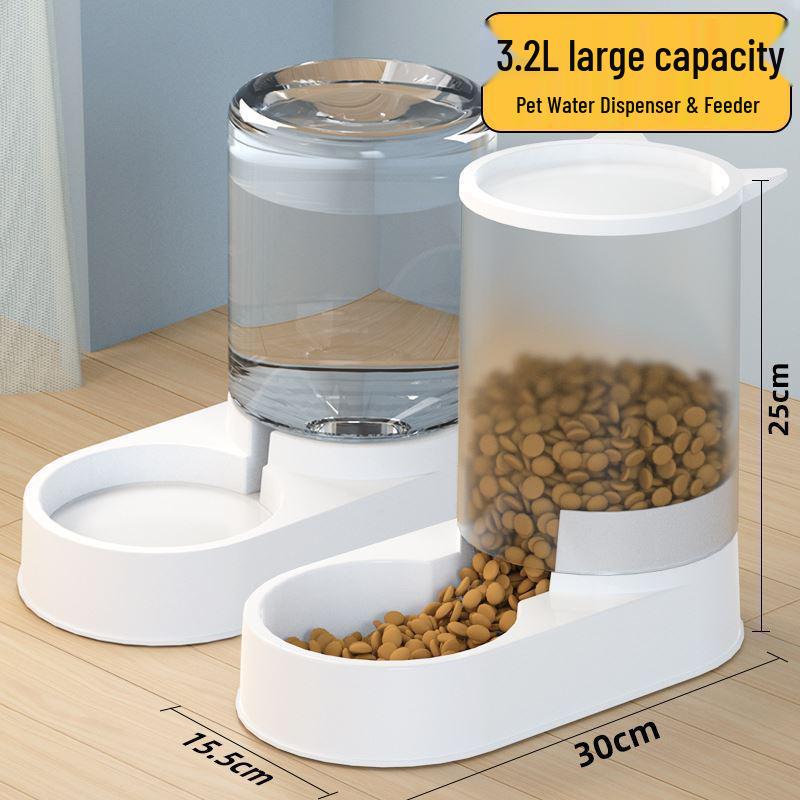 Automatic Pet Feeder and Water Dispenser for Large Dogs and Cats