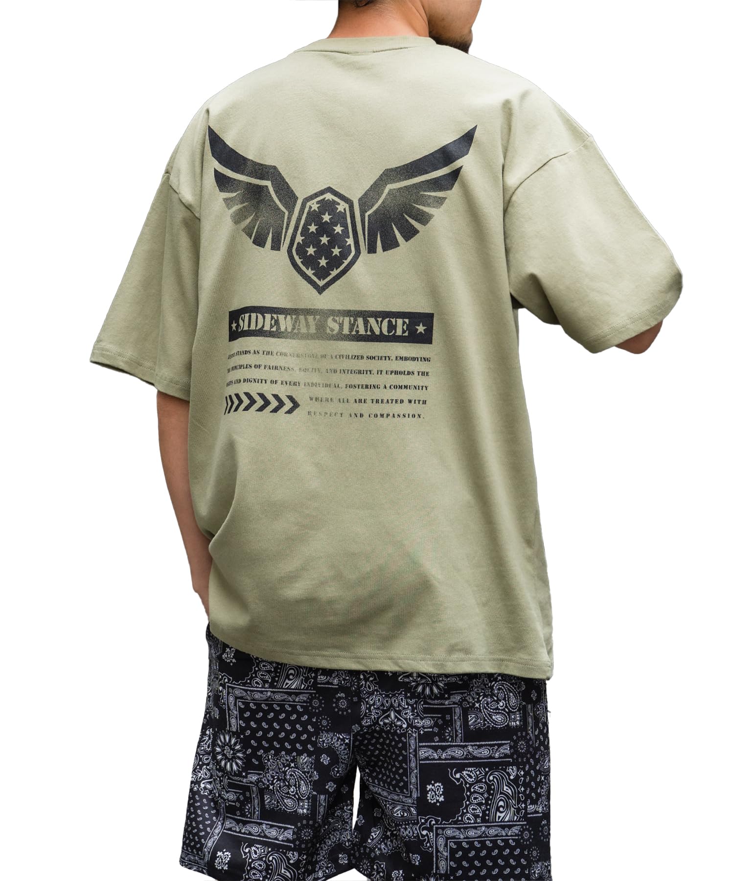 

IMPROMES Casual SIDEWAYSTANCE AF Short Sleeve T-Shirt, Men s, Khaki