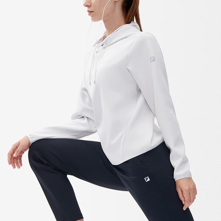 New FILA Athletics Sweatshirts Women's Tallow White A11W242203F-IV