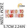 Smile Face Life Inspirational Words Embroidery Cloth Sticker Motivates English Patch Decoration Embroidery Mark Love Yourself Chapter Sticker