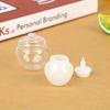 1:12 Scale Miniature Dollhouse Glass Canister Mini Cookies Candy Jar Bottle for OB11 Doll Kitchen Play Food Toy Accessories