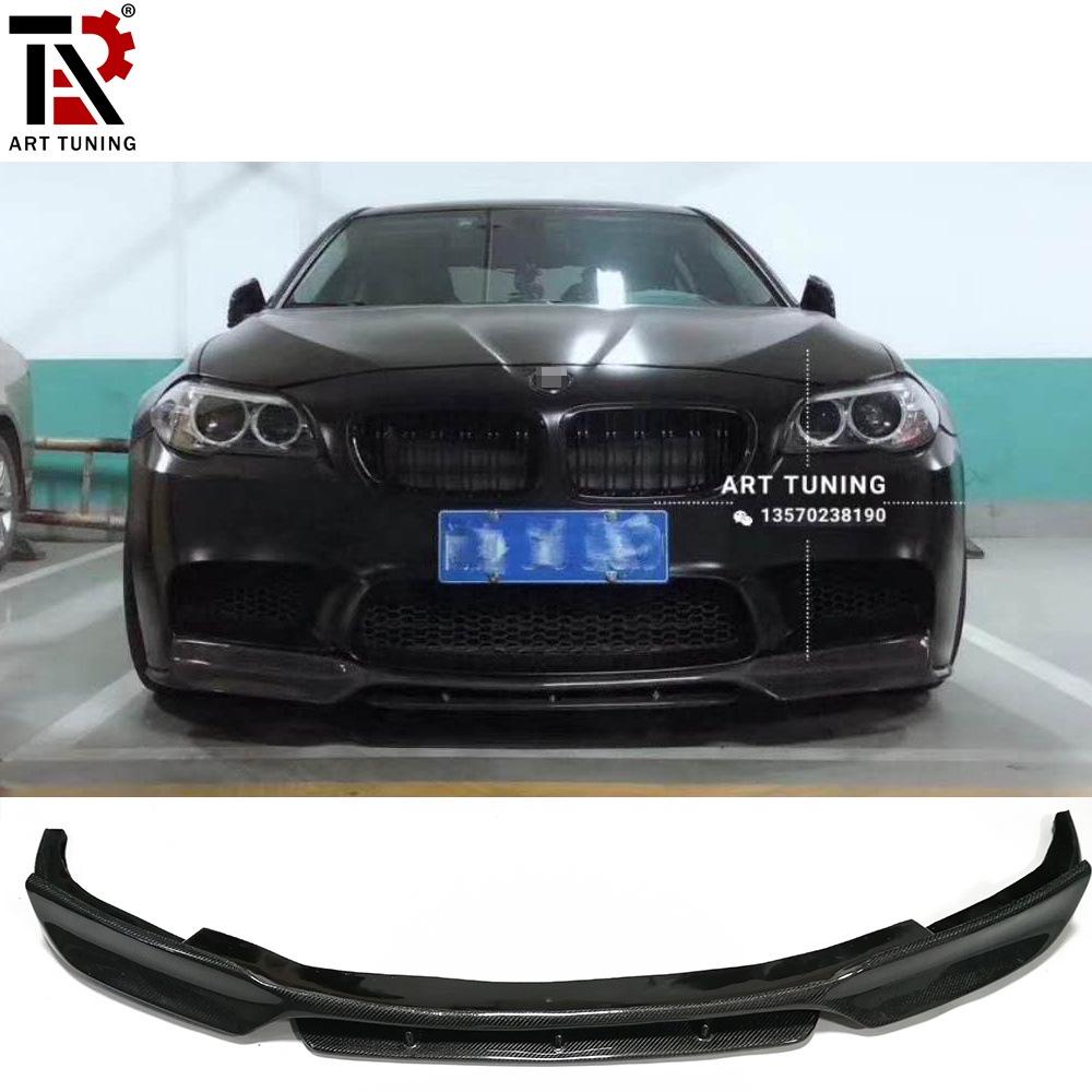 BMW 5 Series F10/F18 Carbon Fiber Front Lip Spoiler - V Style/M5 Design