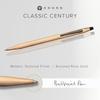 Cross Classic Century Refillable Ballpoint Pen Presented In a Luxury Gift Box - Medium Point, Black Ink, Brushed Rose Go
