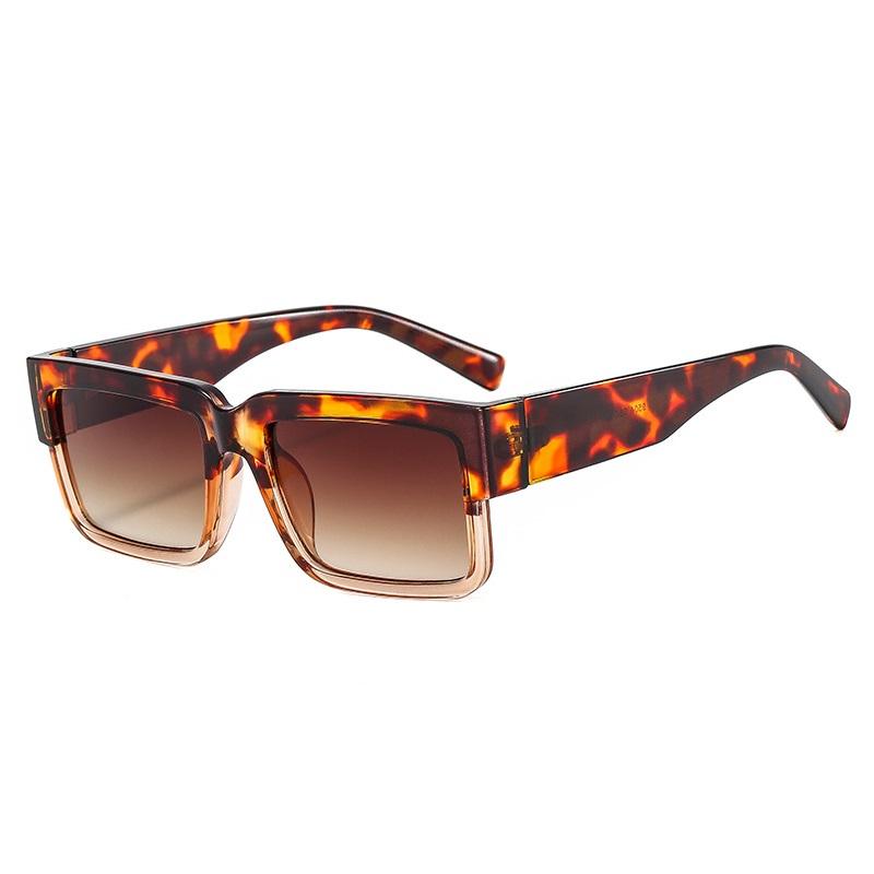 New Two Color Frame Square Sunglasses Women Fashion Men Sun Glasses Vintage Shades Uv400 Luxury Brand Male Female Oculus