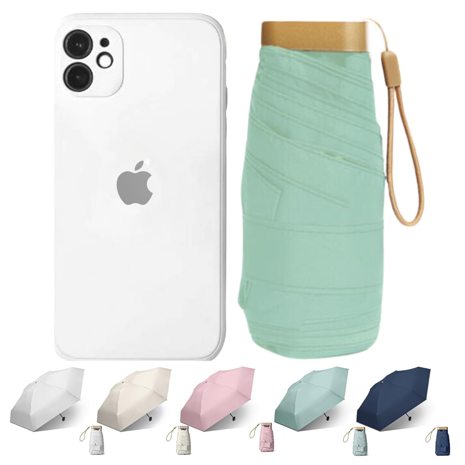 

Смартфон складной мини для легкого легкого легкого тепла легкого полного света для зонта, блокирующего УФ-излучение, легкий, тонкий, размер, размером с ладонь, женщины,