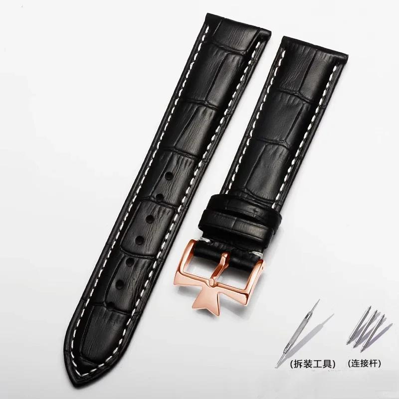 For Vacheron Constantin Male Watch Cowhide Leather Strap VC Inherit Art Master Series Genuine Leather Strap 18mm 19mm 20mm 21mm