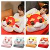 Adorable Dragon Year Cartoon Plush Pillow Blanket Three Uses In One!