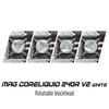 MSI MAG Core Liquid 240R V2 White AIO RGB CPU Liquid Cooler Swivel Cap Design 240mm Radiator Dual 120mm RGB PWN - - - - Fans.