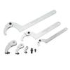 8 Pcs Adjustable Hook Pin Wrench 35‑120mm C Hook Round Head Spanner Set for Motorcycle Dirt Bike