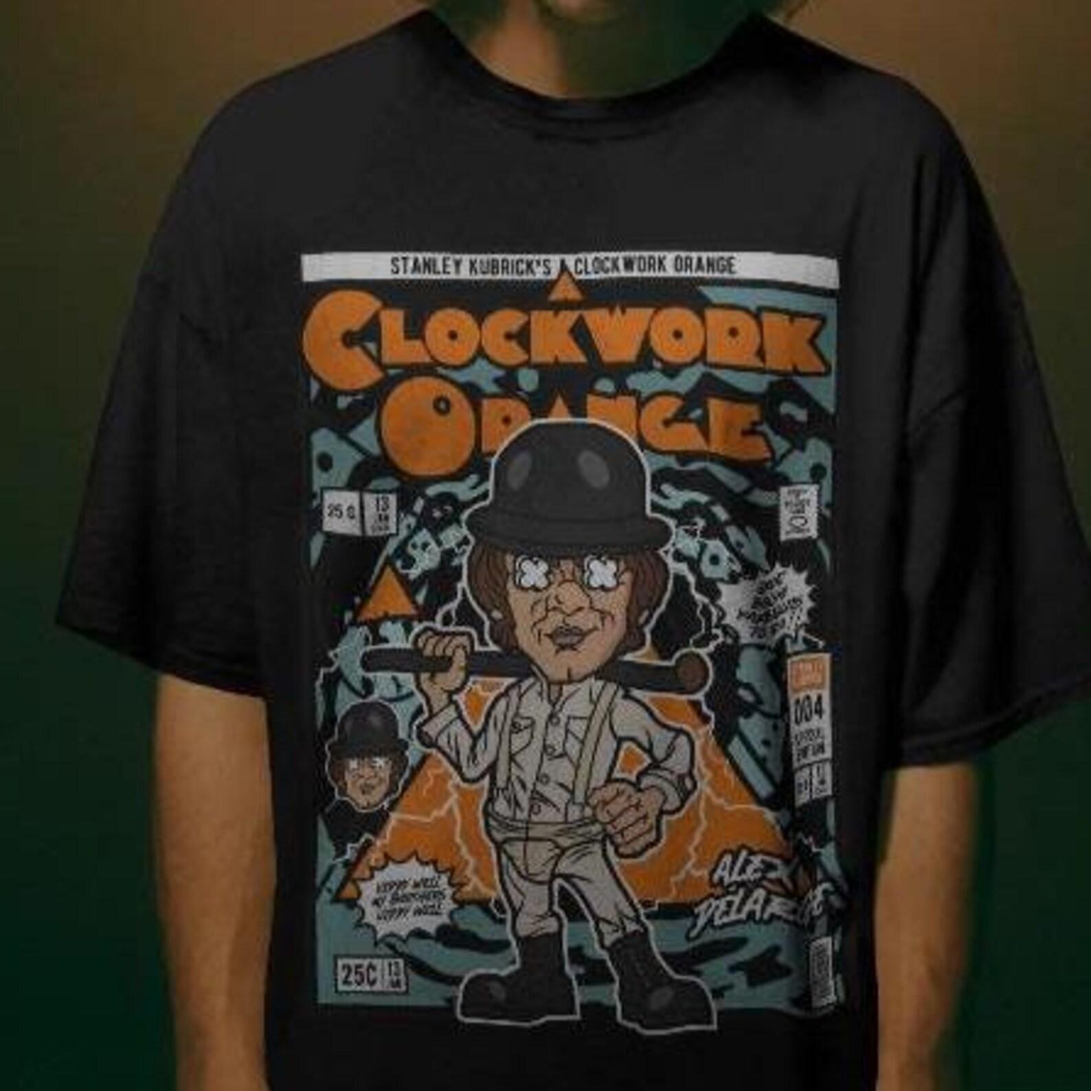 Comfort Colors A Clockwork Orange Retro Comic Shirt – Stanley Kubrick Movie Tee 4XL
