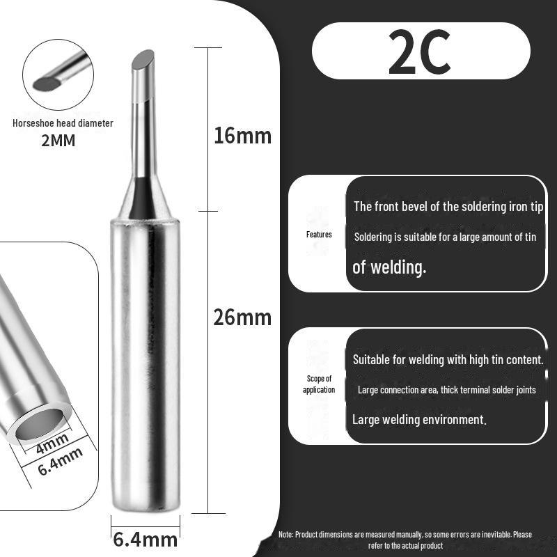 Soldering Iron Tips: K-Type, Knife, Horseshoe, I-Tip, Internal Heat B-Tip, 936 Series, 900 Pointed.