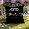 A-Anthrax Band Cushion Cover Home & Car Dual-Scene Pillow Cover: Reversible for Premium Comfort