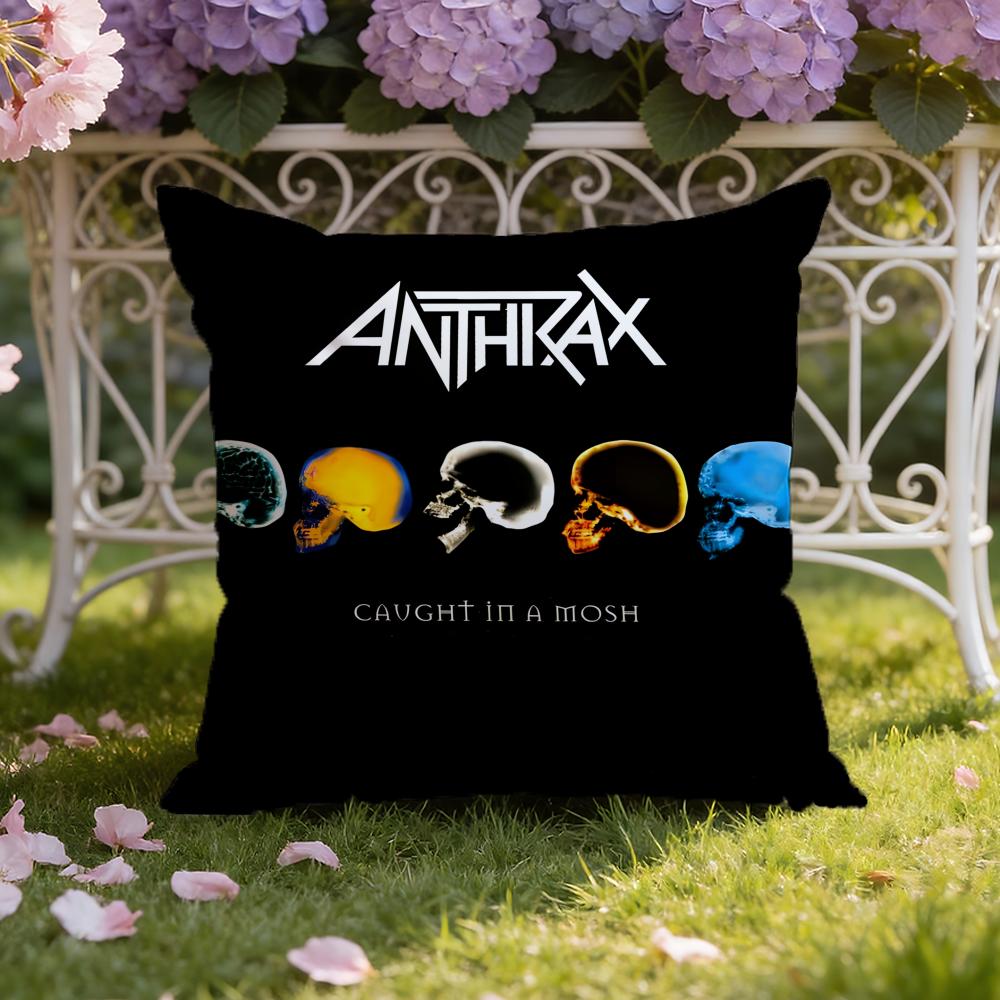 A-Anthrax Band Cushion Cover Home & Car Dual-Scene Pillow Cover: Reversible for Premium Comfort