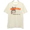 JERZEES 00s Old HOOTERS Owl Print Short Sleeve T-shirt S Off White Animal Men's Used