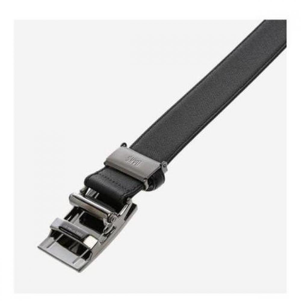 Daks Black Check Pattern Buckle Leather Automatic Belt Dbbe1f784bk